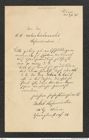 Nachlass Franz Steindachner, Brief von Jakob Hofmeister an das k.k. naturhistorische Hofmuseum (08.06.1911), Inv.Nr. 234.01, Seite 1